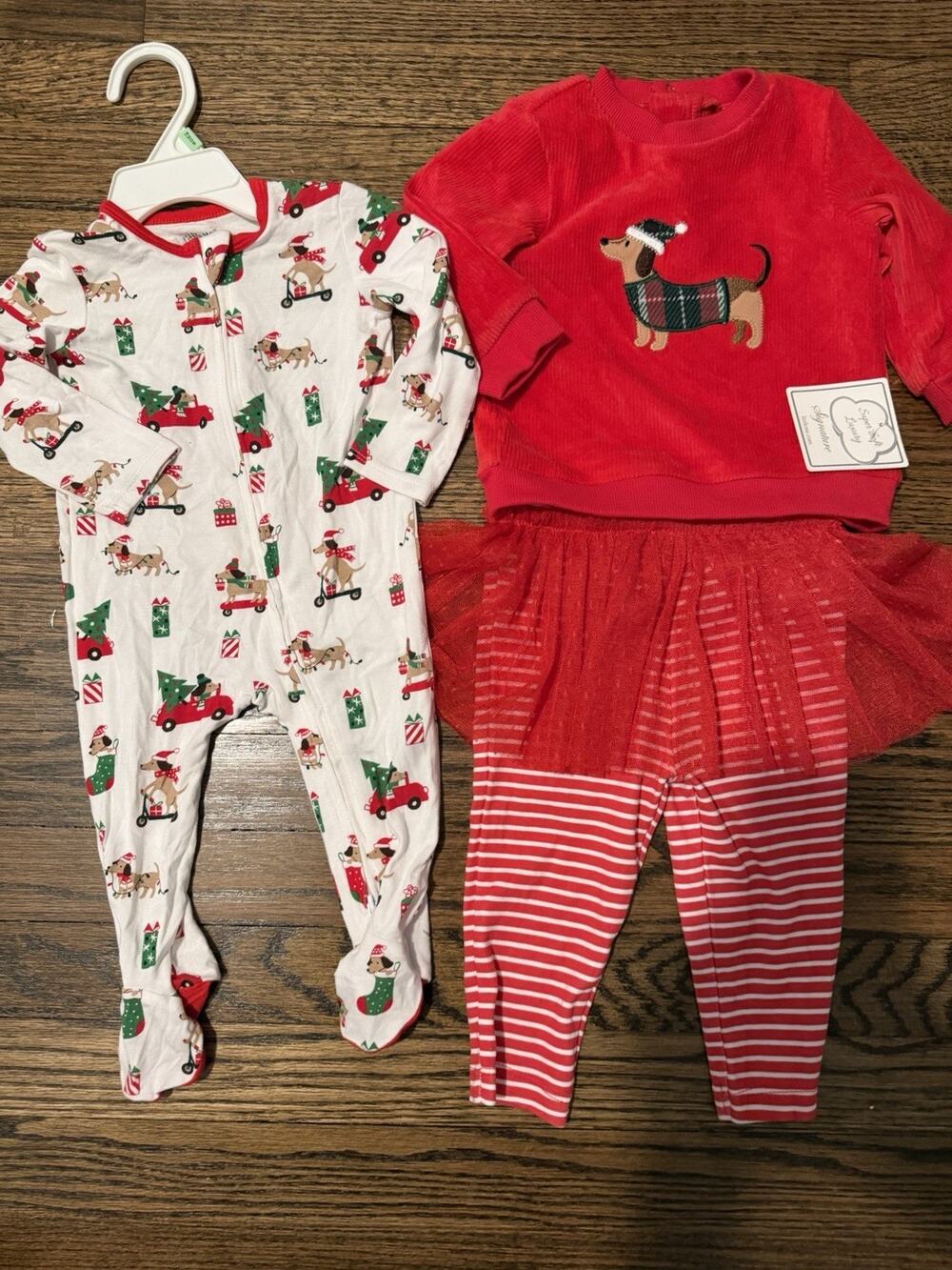 Kids 6-9 Month Carters Christmas Clothes 4 Piece Bundle NWT